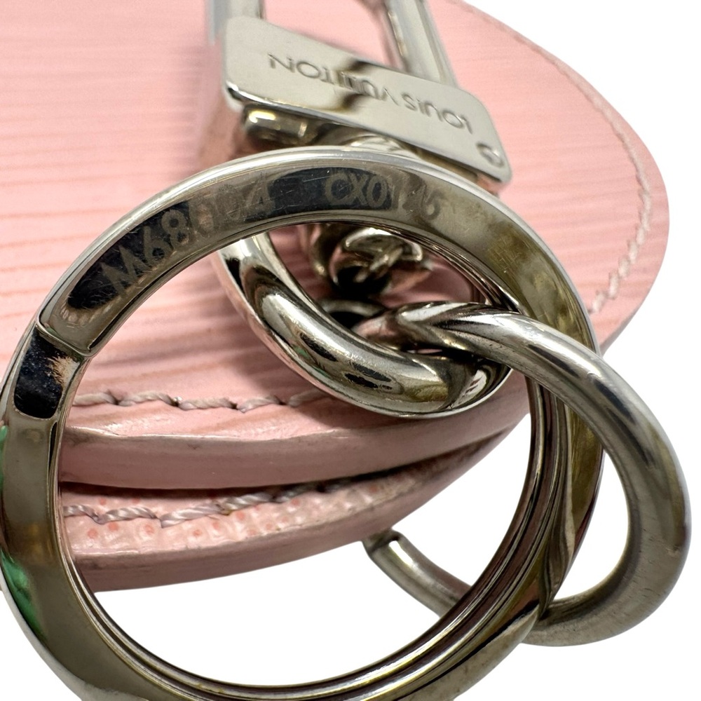 ❌SOLD❌ Louis Vuitton Pink Rose Ballerine Epi Leather Mirror Bag Charm Key Ring - Picture 5 of 6